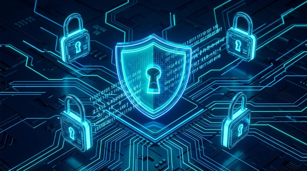 Enterprise blockchain security illustration